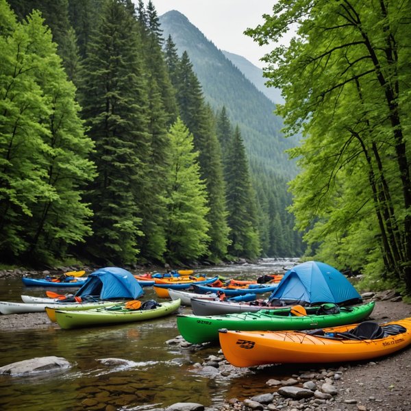 Comment organiser un camping pour une expédition de kayak en région de rivières sauvages?