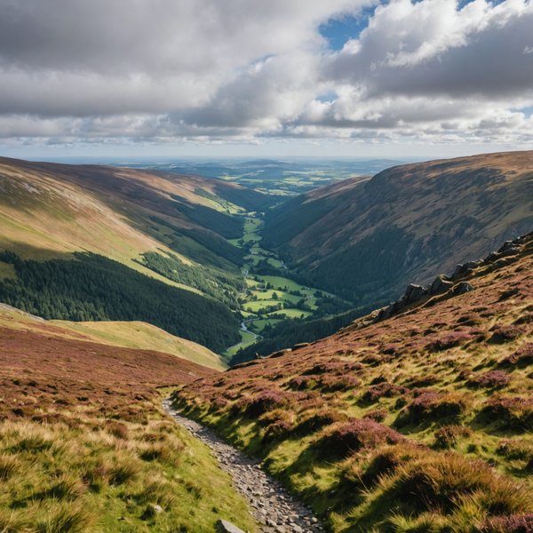 Quels sont les meilleurs itinéraires pour une randonnée dans les montagnes de Wicklow, Irlande?